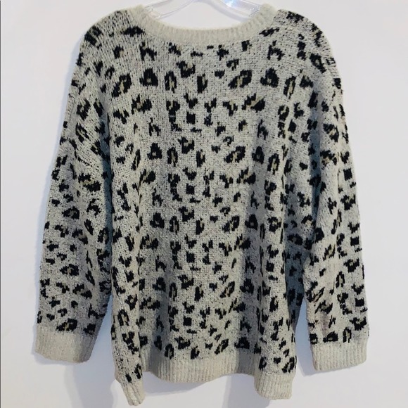 Workshop Republic Leopard Boho Sweater NWT - Picture 4 of 10